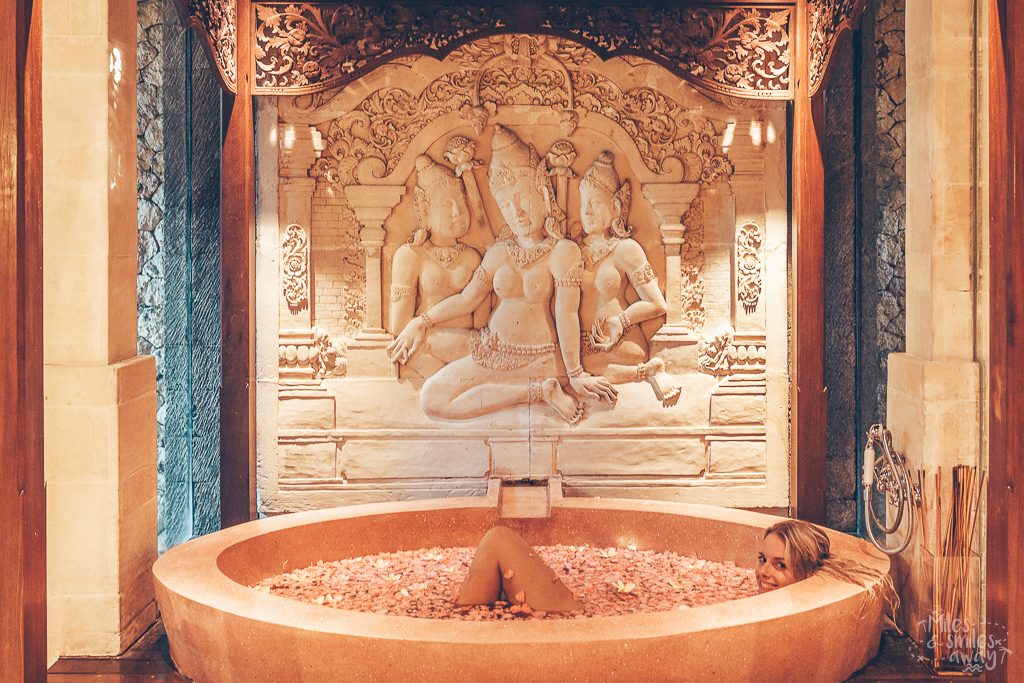 Bath time at Jamahal Private Resort & Spa in Bali